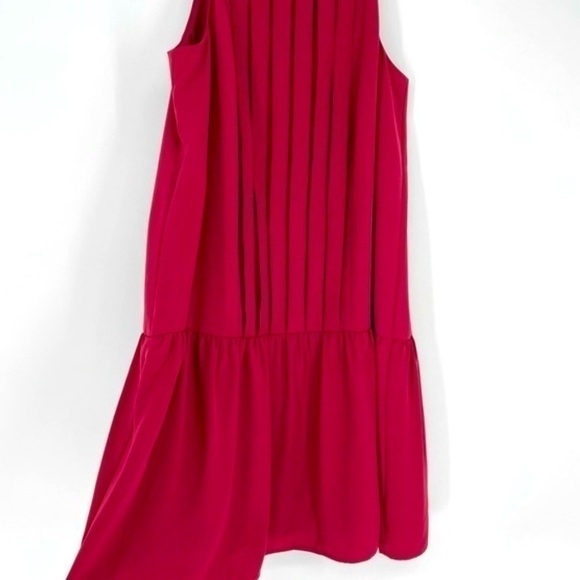 LOFT Dress Spaghetti Tank Top Straps Midi Red/Maroon Dress Size Medium - Picture 4 of 6